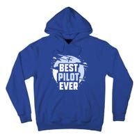 Best Pilot Ever Aircraft Private Small Airplane Gift Tall Hoodie