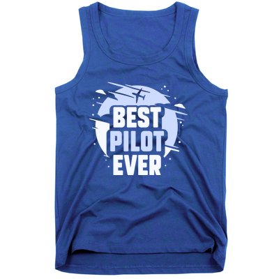 Best Pilot Ever Aircraft Private Small Airplane Gift Tank Top