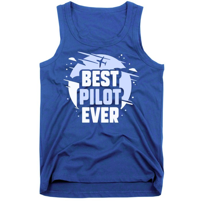 Best Pilot Ever Aircraft Private Small Airplane Gift Tank Top