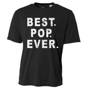 Best Pop Ever Happy Fathers Day Dad Papa Daddy Grandpa Pops Cooling Performance Crew T-Shirt