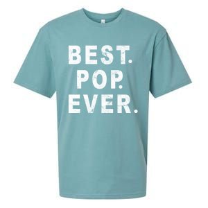 Best Pop Ever Happy Fathers Day Dad Papa Daddy Grandpa Pops Sueded Cloud Jersey T-Shirt