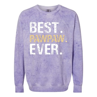 Best PawPaw Ever Graphic Great Fathers Day Grandparent Gifts Colorblast Crewneck Sweatshirt