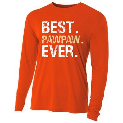 Best PawPaw Ever Graphic Great Fathers Day Grandparent Gifts Cooling Performance Long Sleeve Crew