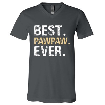 Best PawPaw Ever Graphic Great Fathers Day Grandparent Gifts V-Neck T-Shirt