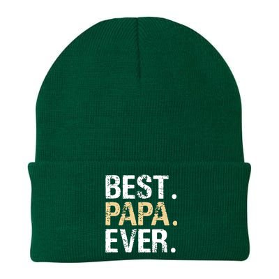 Best Papa Ever Graphic Great Fathers Day Grandparent Gifts Knit Cap Winter Beanie