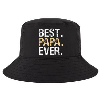 Best Papa Ever Graphic Great Fathers Day Grandparent Gifts Cool Comfort Performance Bucket Hat