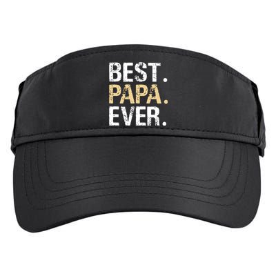 Best Papa Ever Graphic Great Fathers Day Grandparent Gifts Adult Drive Performance Visor