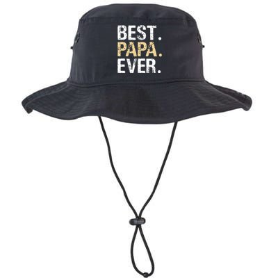 Best Papa Ever Graphic Great Fathers Day Grandparent Gifts Legacy Cool Fit Booney Bucket Hat