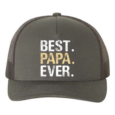 Best Papa Ever Graphic Great Fathers Day Grandparent Gifts Yupoong Adult 5-Panel Trucker Hat