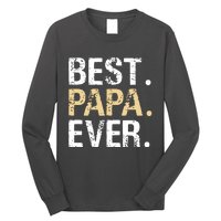 Best Papa Ever Graphic Great Fathers Day Grandparent Gifts Long Sleeve Shirt