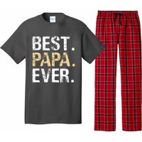 Best Papa Ever Graphic Great Fathers Day Grandparent Gifts Pajama Set