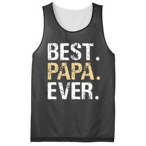 Best Papa Ever Graphic Great Fathers Day Grandparent Gifts Mesh Reversible Basketball Jersey Tank