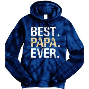 Best Papa Ever Graphic Great Fathers Day Grandparent Gifts Tie Dye Hoodie