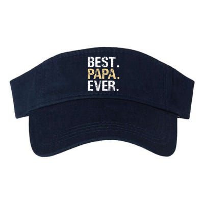 Best Papa Ever Graphic Great Fathers Day Grandparent Gifts Valucap Bio-Washed Visor