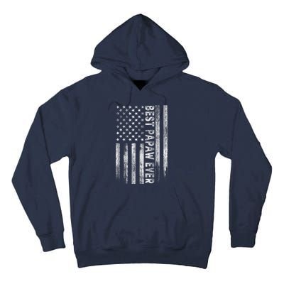 Best Papaw Ever Vintage American Flag Dad Papa Tall Hoodie