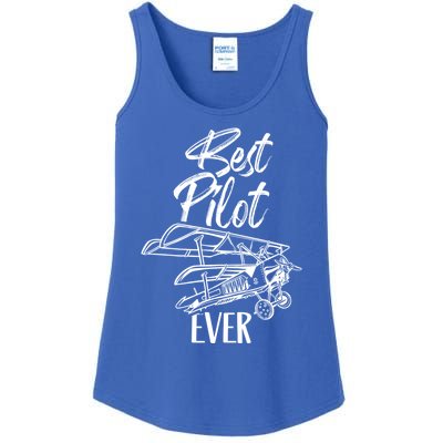 Best Pilot Ever Private Aircraft Small Airplane Gift Ladies Essential Tank