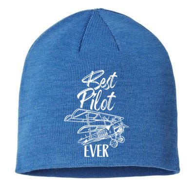 Best Pilot Ever Private Aircraft Small Airplane Gift Sustainable Beanie