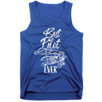 Best Pilot Ever Private Aircraft Small Airplane Gift Tank Top