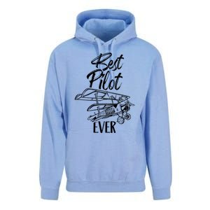 Best Pilot Ever Private Aircraft Small Airplane Gift Unisex Surf Hoodie