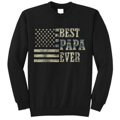 Best Papa Ever American Flag Usa Flag Sweatshirt
