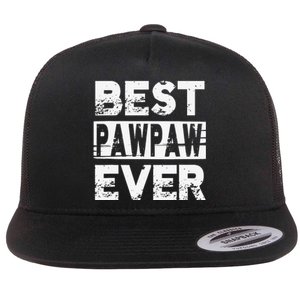 Best Pawpaw Ever Gift For Grandpa Father's Day Flat Bill Trucker Hat