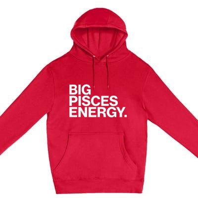 Big Pisces Energy Zodiac Sign Birthday Premium Pullover Hoodie