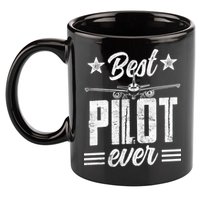 Best Pilot Ever Small Airplane Private Aircraft Meaningful Gift 11oz C Handle Ceramic Mug