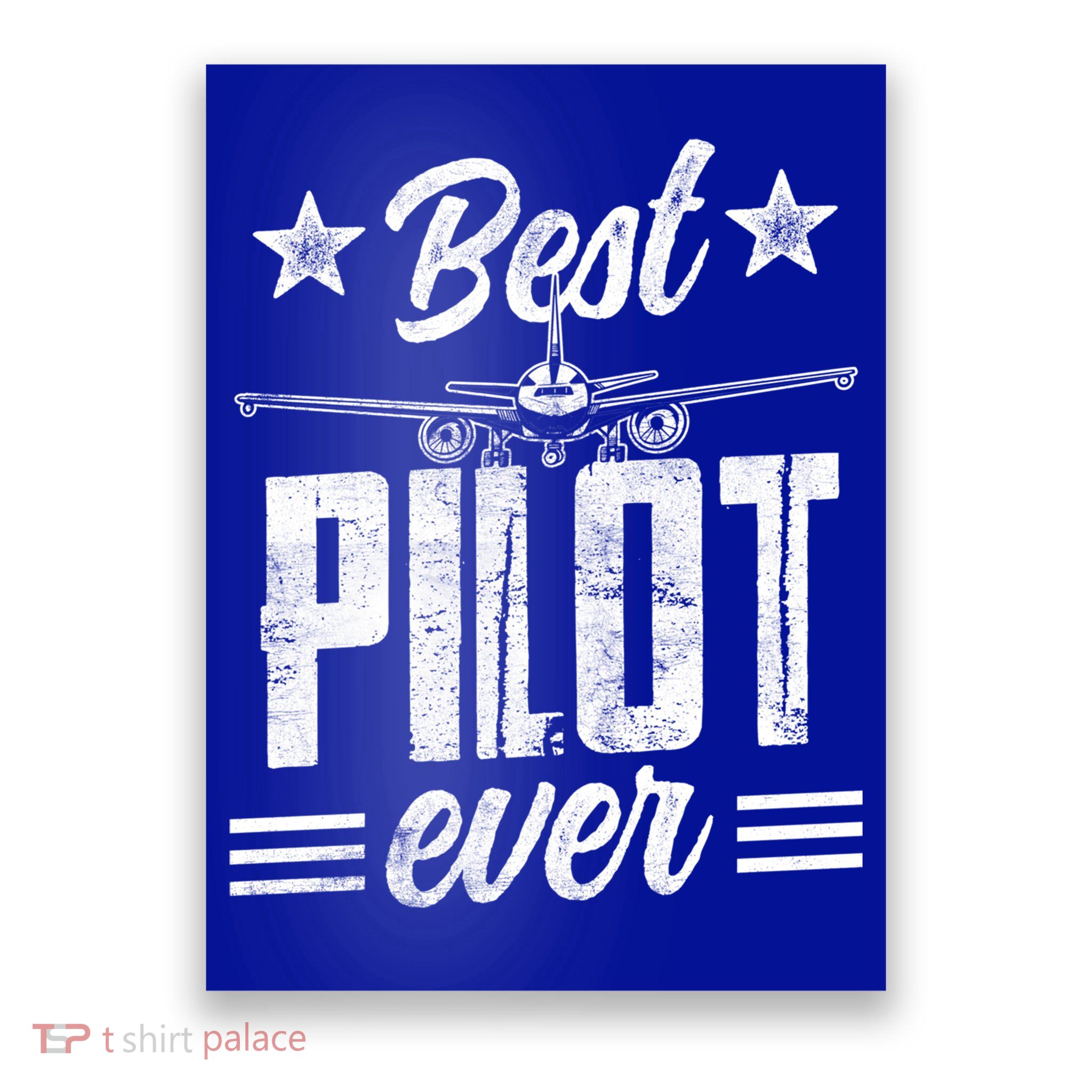 Best Pilot Ever Small Airplane Private Aircraft Meaningful Gift Poster