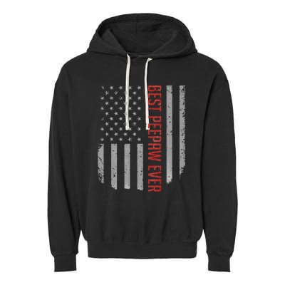 Best Peepaw Ever American Flag Gifts For Father's day Garment-Dyed Fleece Hoodie