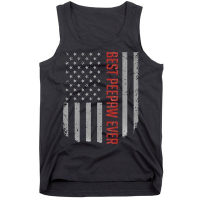 Best Peepaw Ever American Flag Gifts For Father's day Tank Top