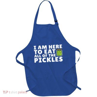 Best Pickle Funny Cucumber Pickle Lover Gift Full-Length Apron With Pockets
