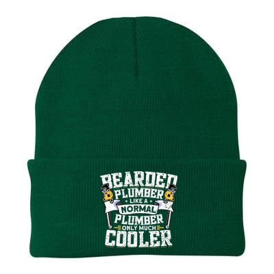 Beared Plumber Funny Plumbing Pipefitters Plumber Knit Cap Winter Beanie