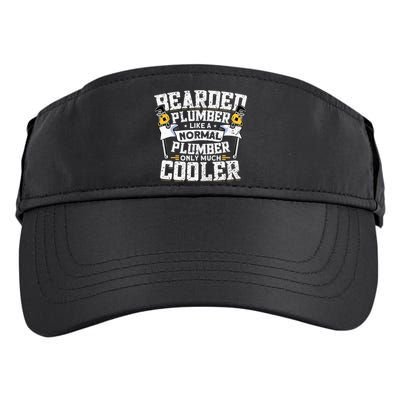 Beared Plumber Funny Plumbing Pipefitters Plumber Adult Drive Performance Visor