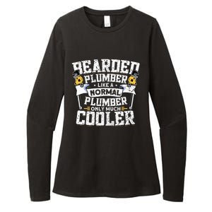 Beared Plumber Funny Plumbing Pipefitters Plumber Womens CVC Long Sleeve Shirt