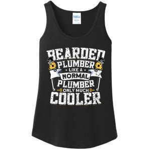 Beared Plumber Funny Plumbing Pipefitters Plumber Ladies Essential Tank