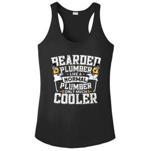 Beared Plumber Funny Plumbing Pipefitters Plumber Ladies PosiCharge Competitor Racerback Tank