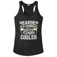 Beared Plumber Funny Plumbing Pipefitters Plumber Ladies PosiCharge Competitor Racerback Tank