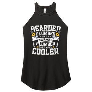 Beared Plumber Funny Plumbing Pipefitters Plumber Women's Perfect Tri Rocker Tank