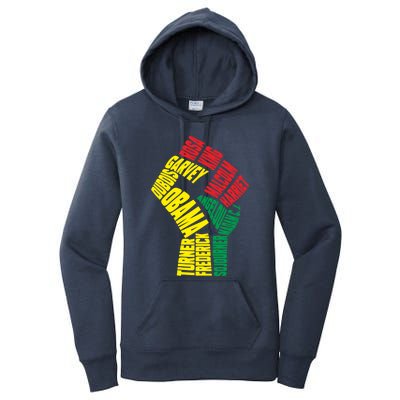 Black Power Fist Inspirational Black History Leaders Cool Gift Women's Pullover Hoodie