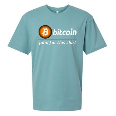 Bitcoin Paid For This, Cool Bitcoin, Cryptocurrency, Bitcoin Crypto, Blockchain Sueded Cloud Jersey T-Shirt