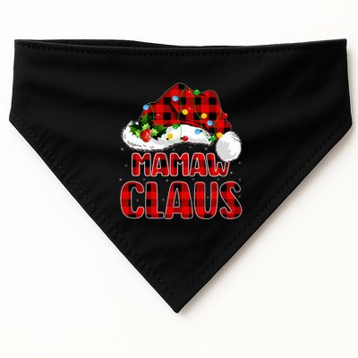 Buffalo Plaid Family Matching Santa Mamaw Claus Christmas Great Gift USA-Made Doggie Bandana