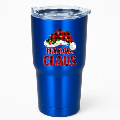Buffalo Plaid Family Matching Santa Mamaw Claus Christmas Great Gift Tumbler