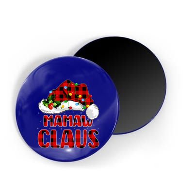 Buffalo Plaid Family Matching Santa Mamaw Claus Christmas Great Gift Magnet