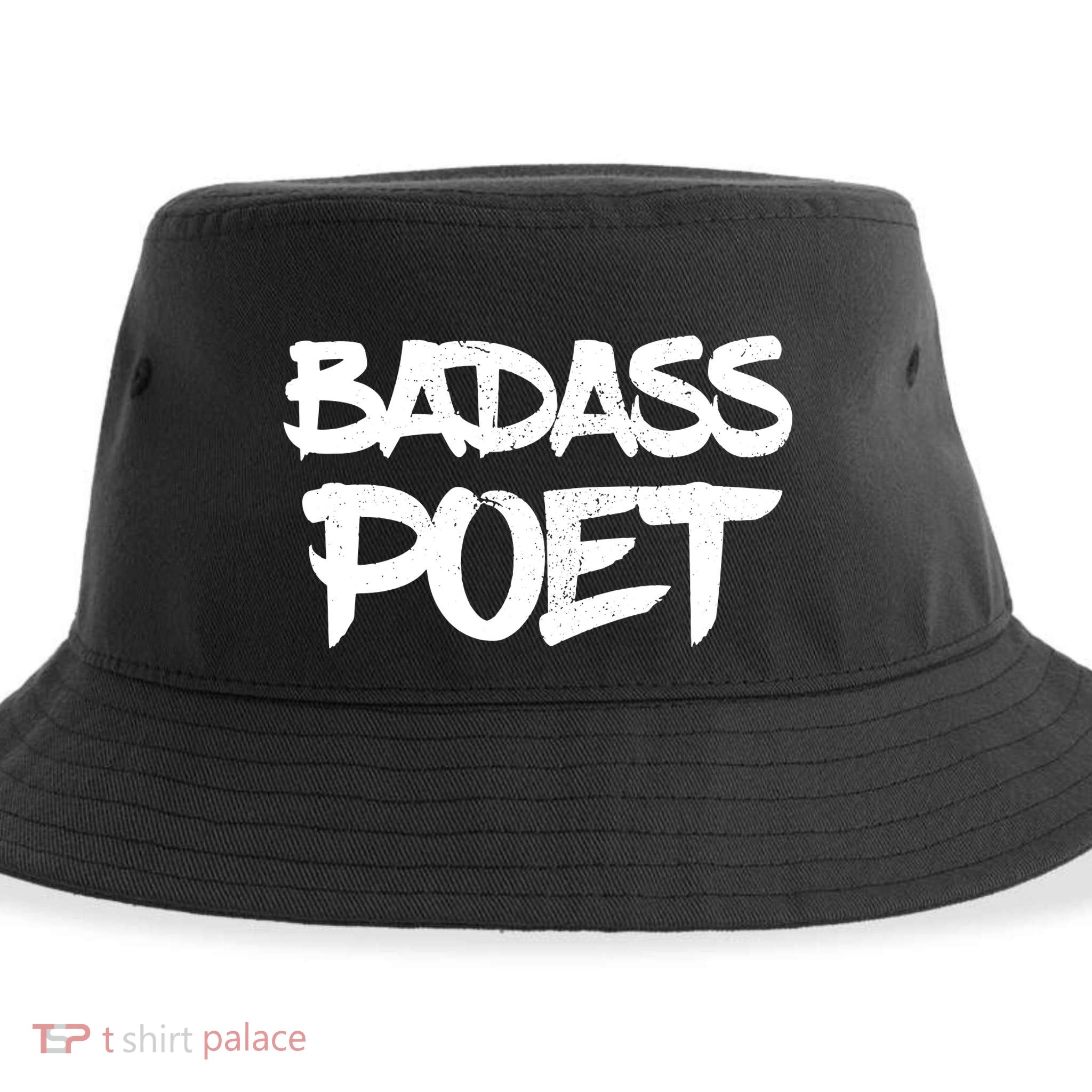 Badass Poet Funny Poetry Slam Literature Writer Gift Sustainable Bucket Hat