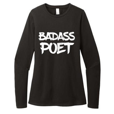 Badass Poet Funny Poetry Slam Literature Writer Gift Womens CVC Long Sleeve Shirt