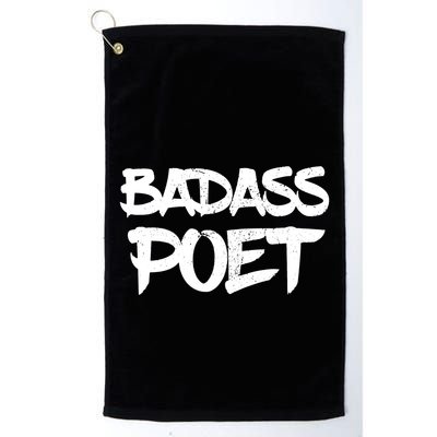 Badass Poet Funny Poetry Slam Literature Writer Gift Golf Towel