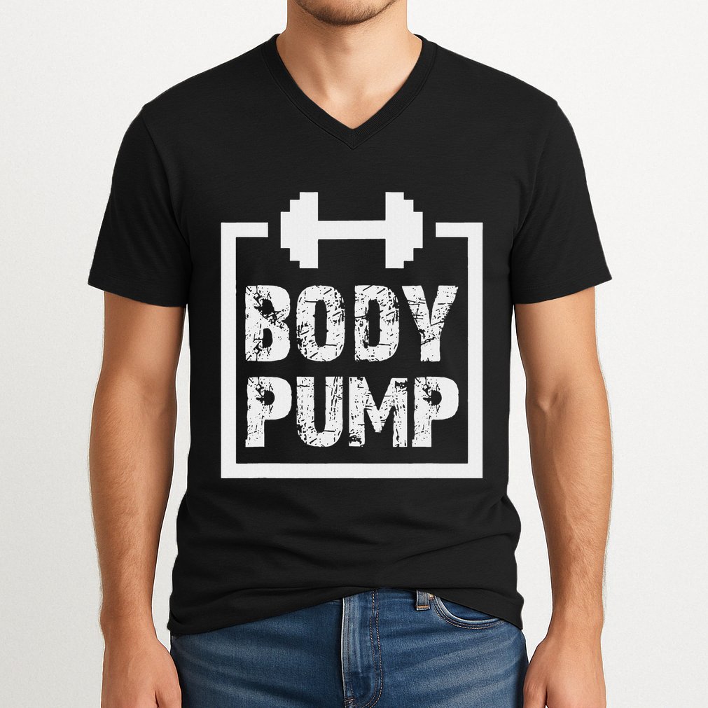 Body Pump Fitness Motivation Bodybuilding Gym V-Neck T-Shirt