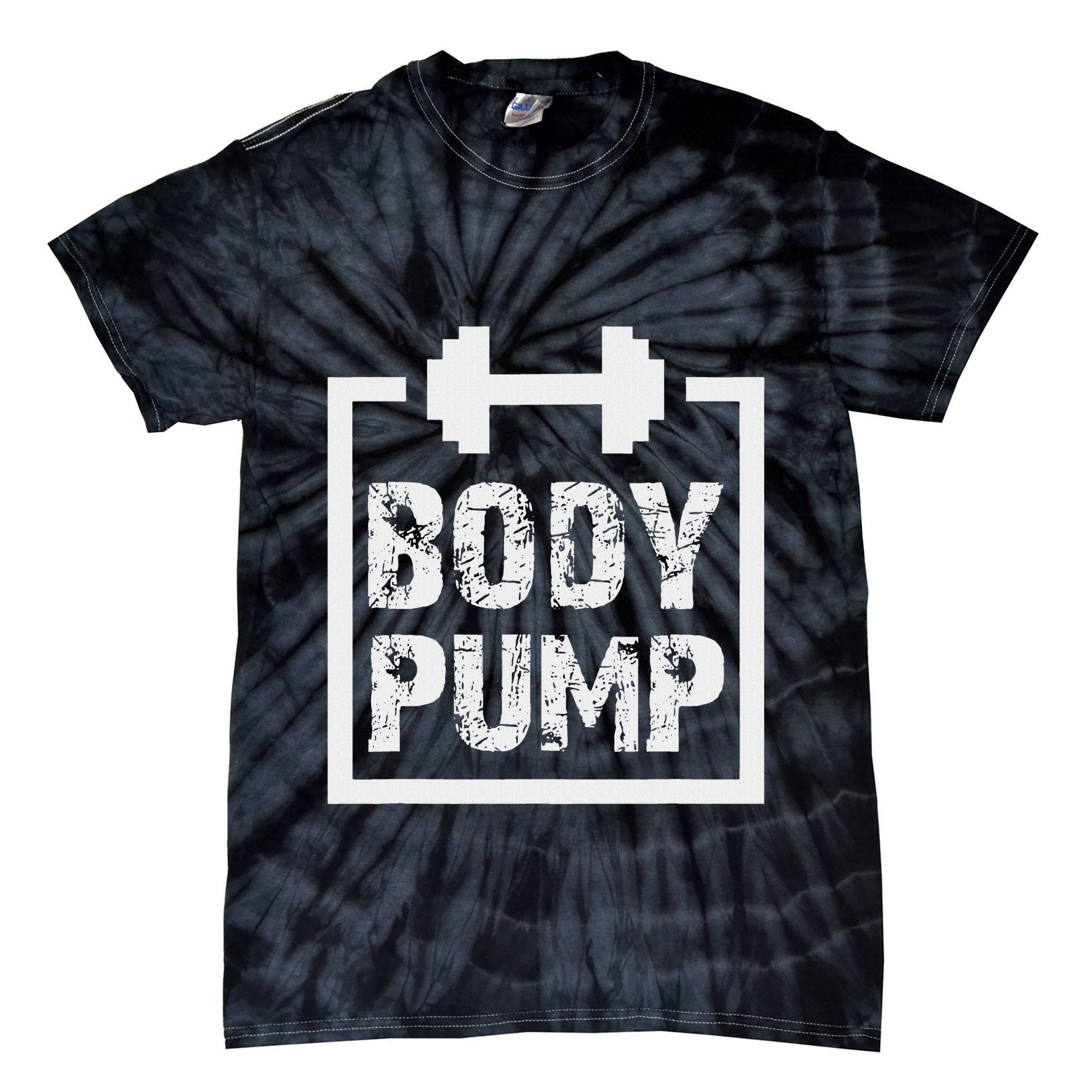 Body Pump Fitness Motivation Bodybuilding Gym Tie-Dye T-Shirt
