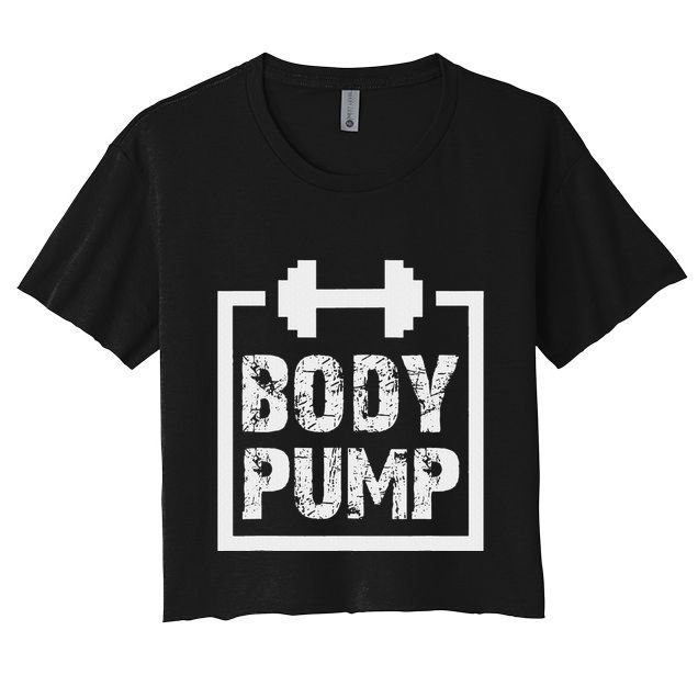 Body Pump Fitness Motivation Bodybuilding Gym Crop Top