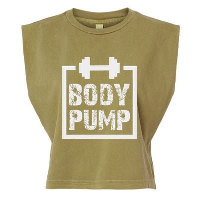 Body Pump Fitness Motivation Bodybuilding Gym Garment-Dyed Women's Muscle Tee